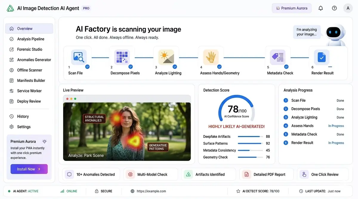 AI robotics learning — example of the AI tool dashboard software